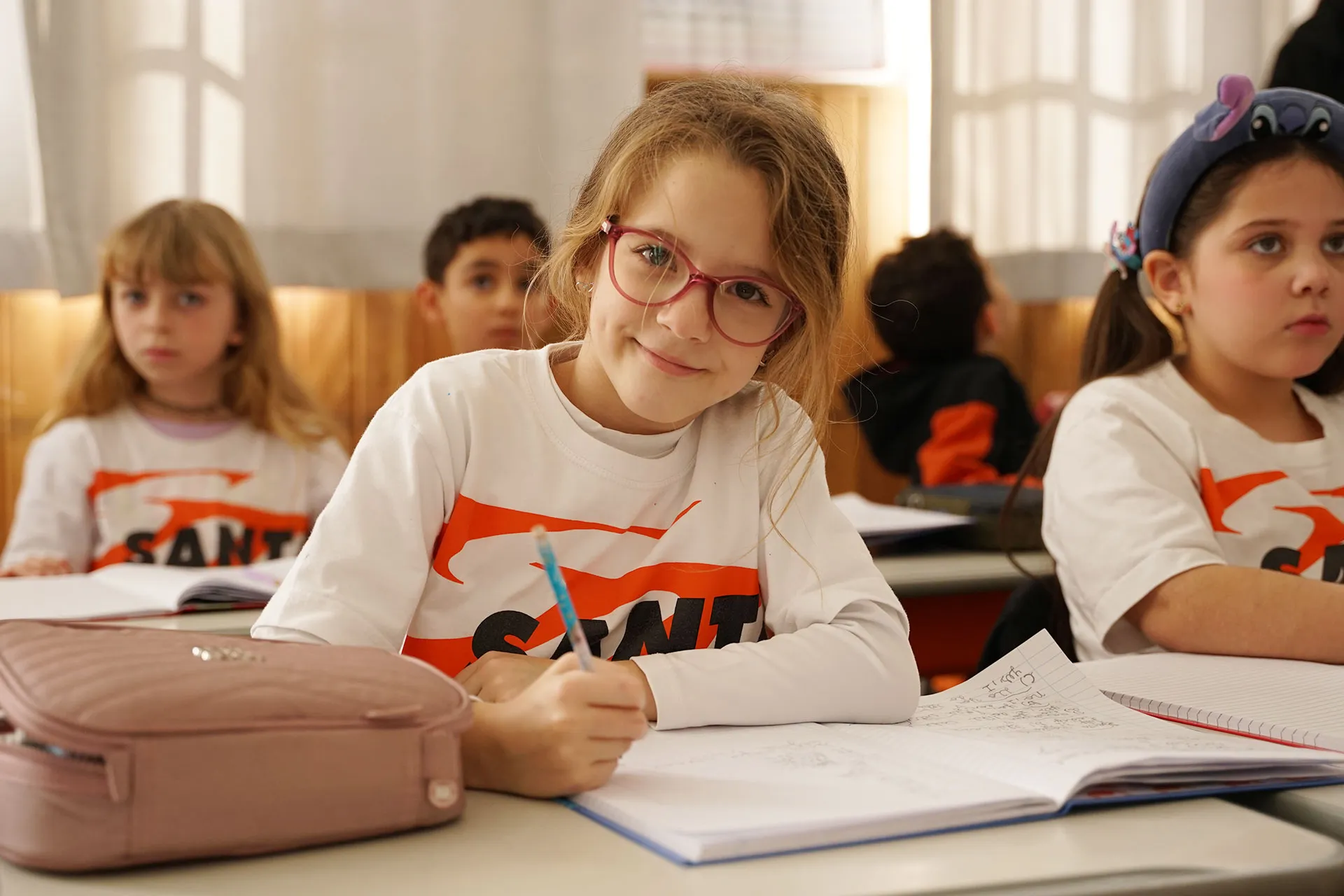 Alunos do Ensino Fundamental do Colégio Santa Mônica